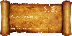 Vild Benigna névjegykártya